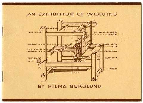 "An Exhibition of Weaving by Hilma Berglund" catalog