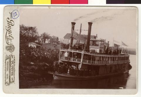 Riverboat "Henrietta" on the Minnesota River, St. Peter, Minnesota