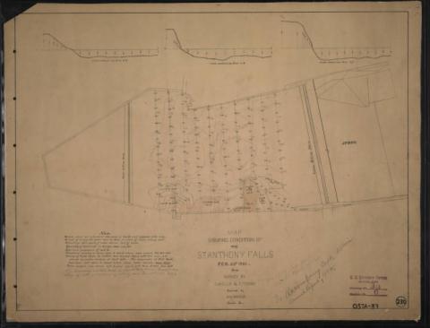Map Showing Condition of the St. Anthony Falls