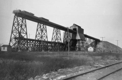 Iron ore loading facility, northern Minnesota