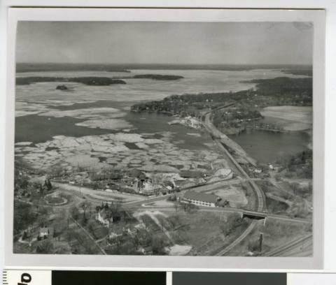 Aerial view of Excelsior Amusement Park, Excelsior, Minnesota