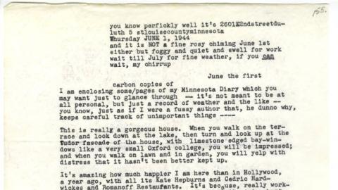 Letter written June 1, 1944