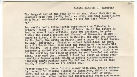 Letter written June 24, 1944