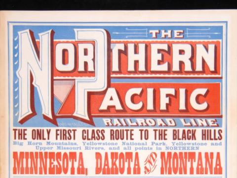 The Northern Pacific Railroad Line broadside