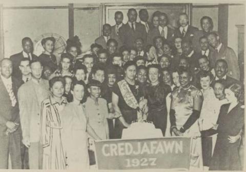 Photo of Credjawfawn Social Club, 1927