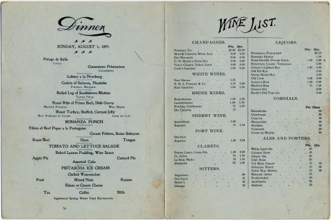 Hotel Nicollet Menu