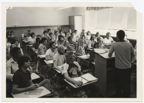 Students in a classroom