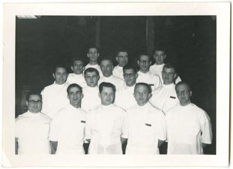 Men in white medical uniforms