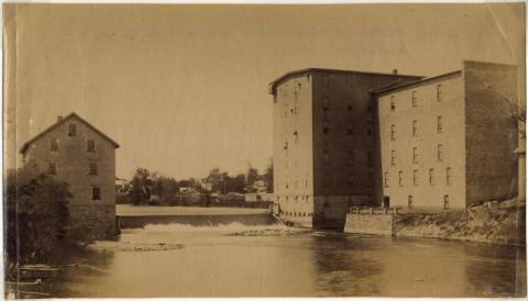 Waterford mill at a dam