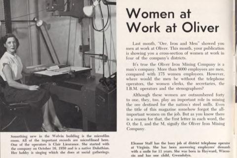 Women at Work article in magazine