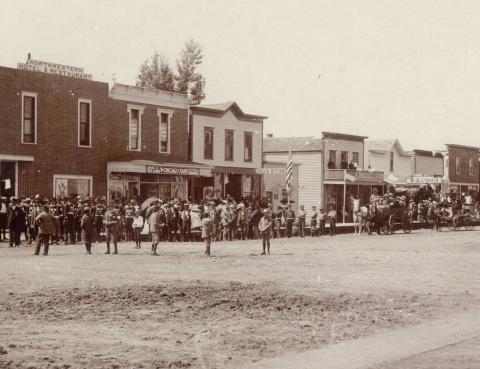 Main Street celebration, Walnut Grove, Minnesota