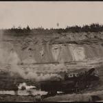 Panorama view of the Pennington Mine open pit, Crosby, c. 1915