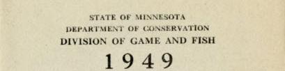 1949 Synopsis of Fish Laws, State of Minnesota