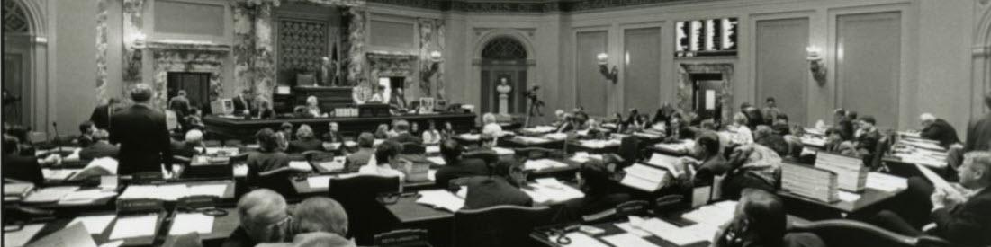 Minnesota Senate during a floor session, St. Paul, Minnesota