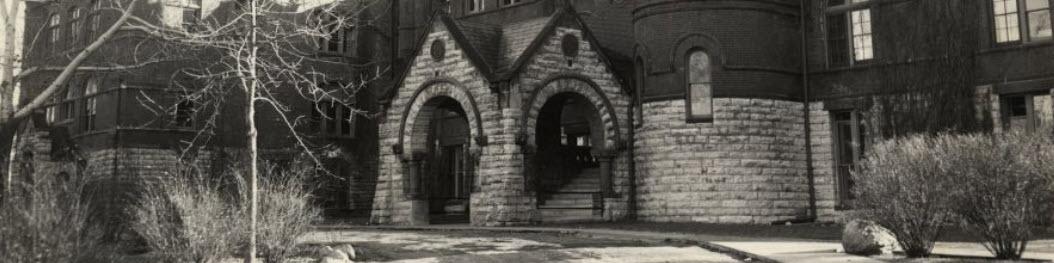 Old Main front entrance, Macalester College, St. Paul, Minnesota