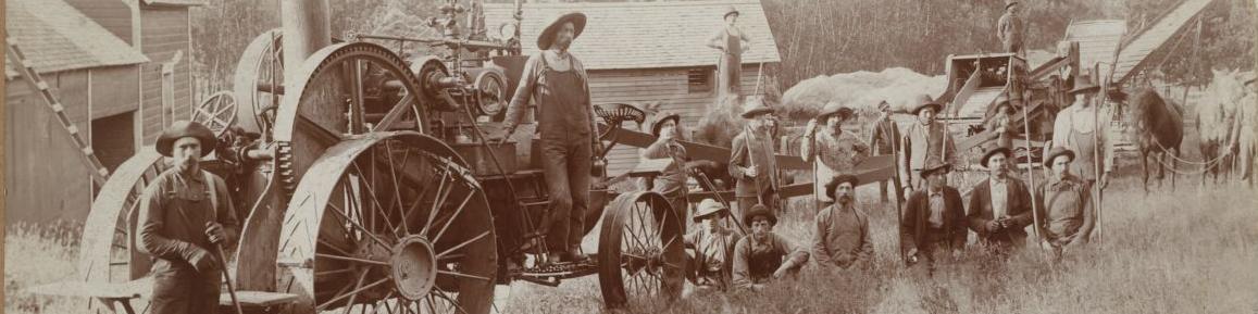 Threshing team, Sacred Heart, Minnesota
