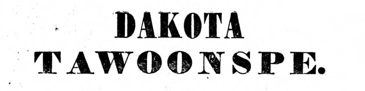 Dakota tawoonspe, wowapi II (Dakota lessons, book II)