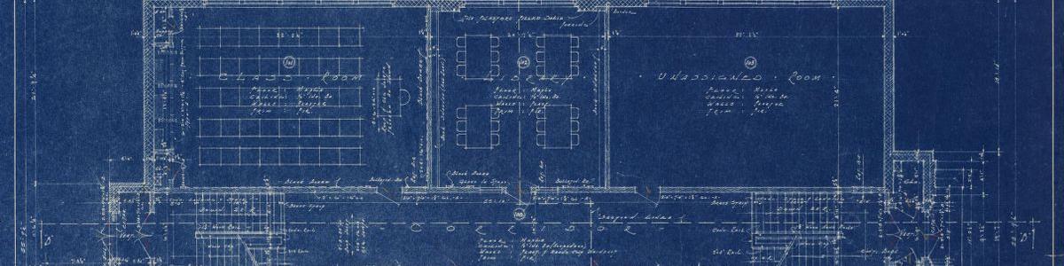 Blueprint of Wyoming Grade School, Five of Nine, Wyoming, Minnesota