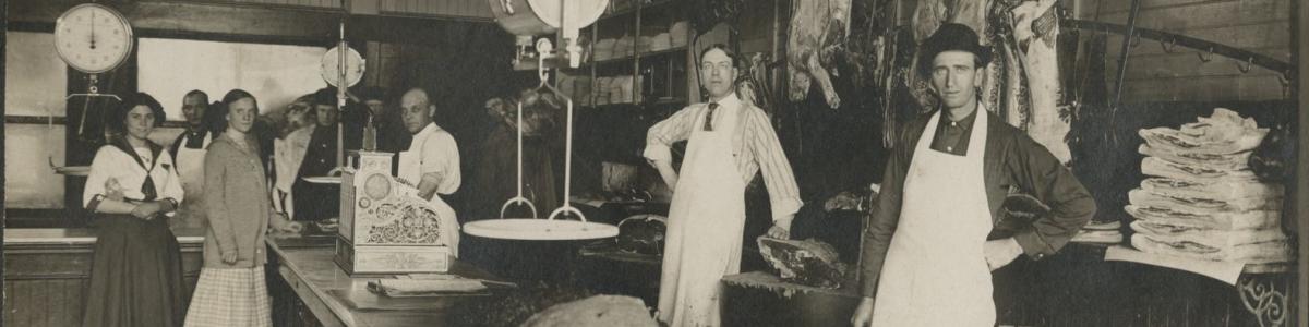 Bill Peterson's First Meat Store, Crosby, Minnesota