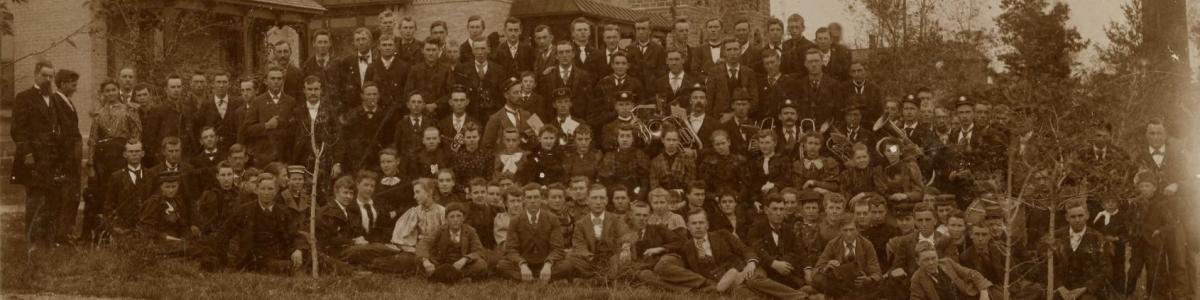 Gustavus Adolphus College students and faculty, St. Peter, Minnesota