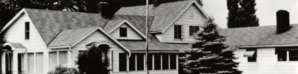 Exterior view of the original Old Lodge, Center City, Minnesota