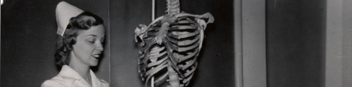 Anatomy class at Minneapolis General Hospital School of Nursing, Minneapolis, Minnesota