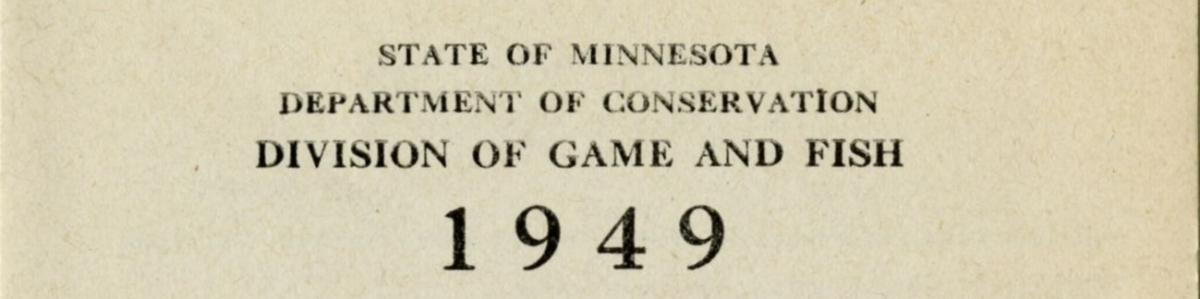 1949 Synopsis of Fish Laws, State of Minnesota