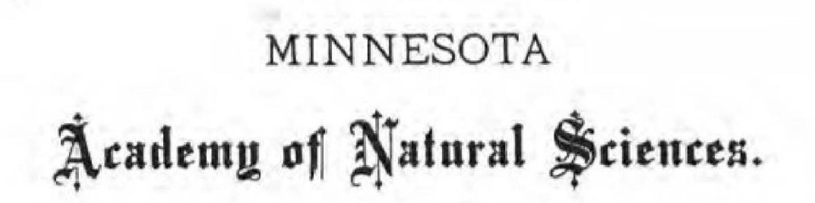Articles of Incorporation: Minnesota Academy of Natural Sciences