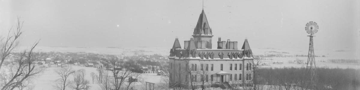 St. Olaf College winter landscape, Northfield, Minnesota